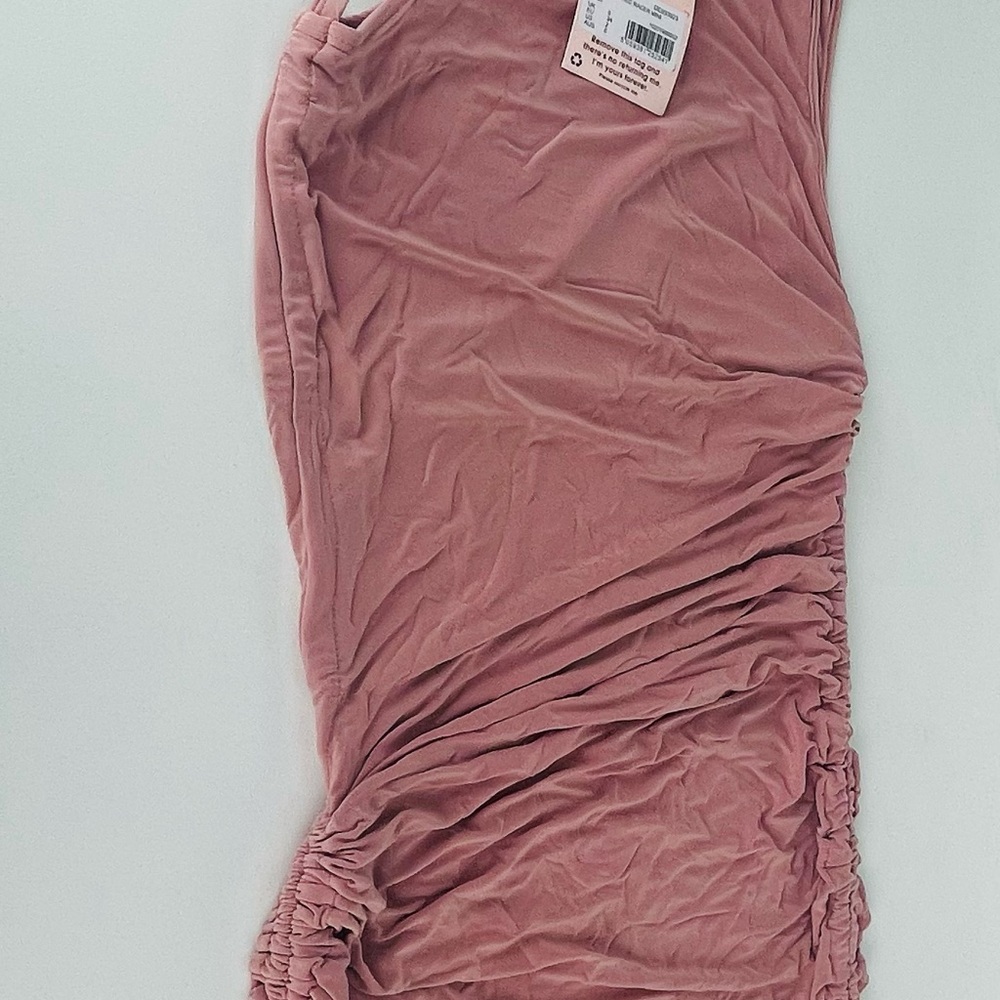 SLINKY RUCHED RACER MINI
DRESS blush - Picture 4 of 10